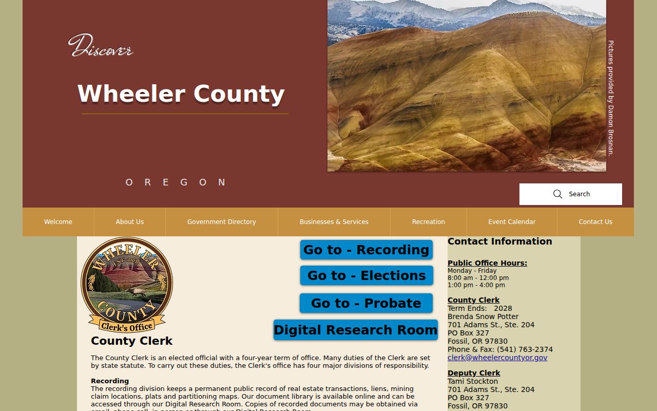 Wheeler County clerk and criminal court case distinction
