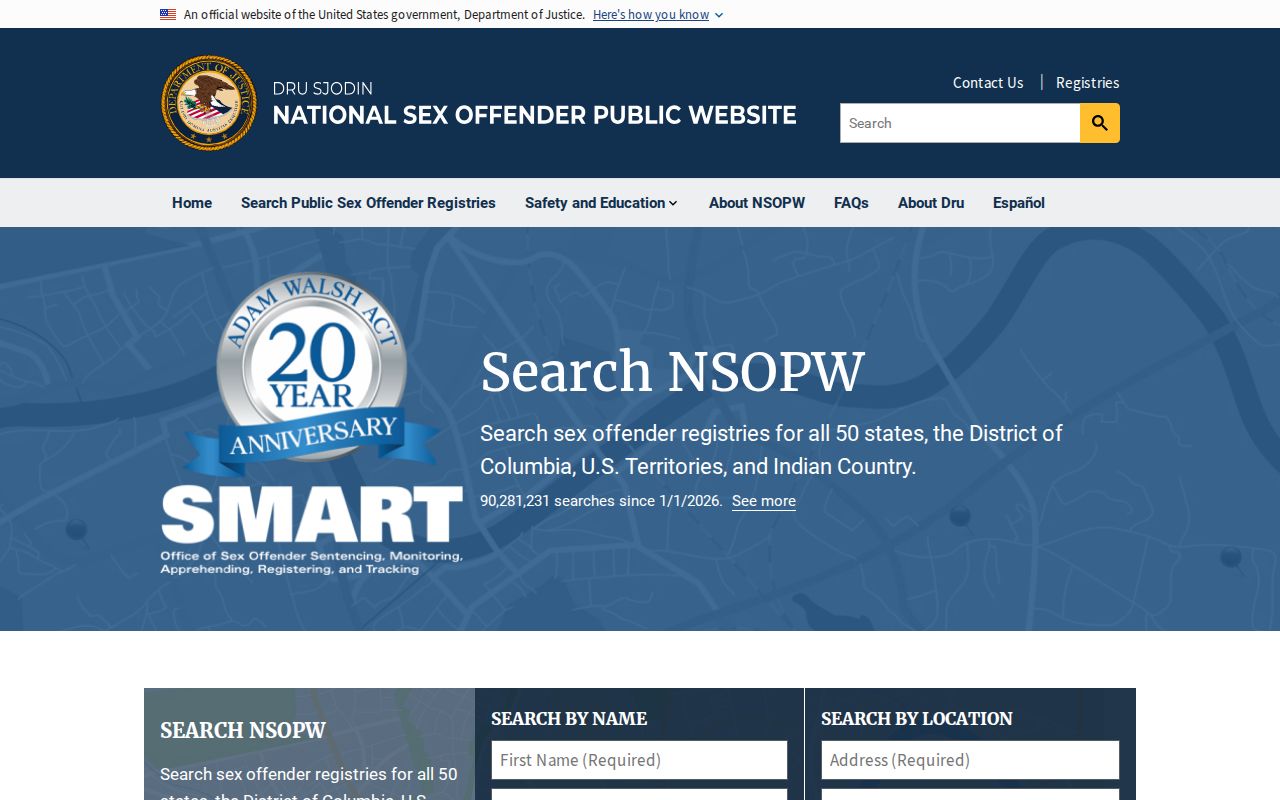 National registry search supplement for Wheeler County sex offender records